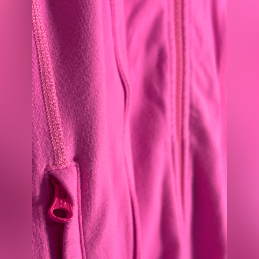 Lululemon Nice Asana Zing Pink Slim Fit Full Zip Yoga Jacket - Picture 4 of 9